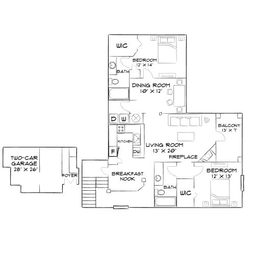 Preston Reserve Apartments - Cary, NC - Diagram
