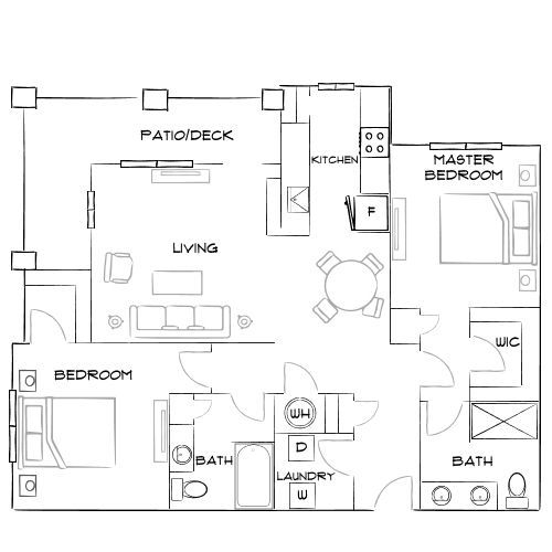 Brea Wendell Falls - Wendell, NC - Furnished Diagram