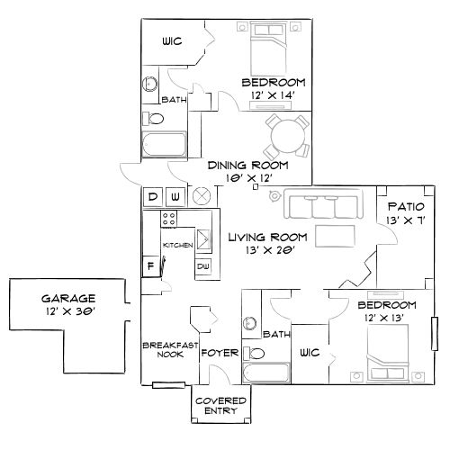 Preston Reserve Apartments - Cary, NC - Diagram