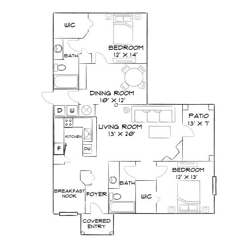 Preston Reserve Apartments - Cary, NC - Diagram