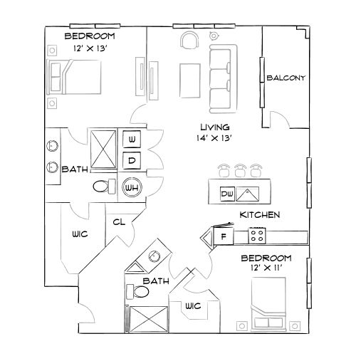 Pine and Parker - Parker, CO - Diagram