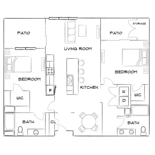 Vue at Centennial - Las Vegas, NV - Furnished Diagram