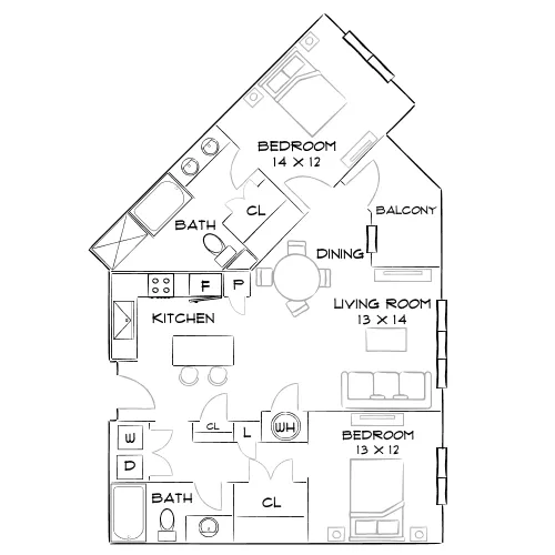 Rowe Vinings - Atlanta, GA - Furnished Diagram