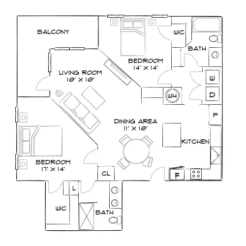 Cue - Jacksonville, FL - Furnished Diagram