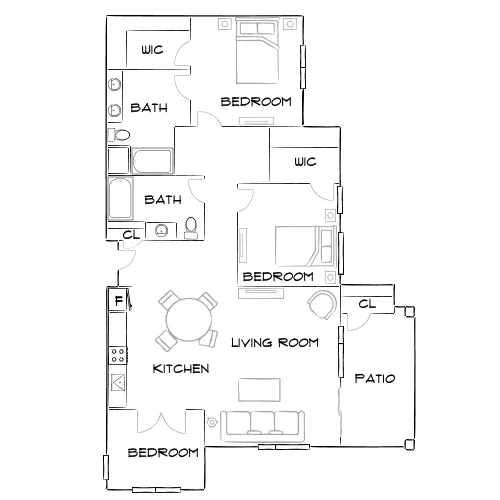Vue at Centennial - Las Vegas, NV - Furnished Diagram