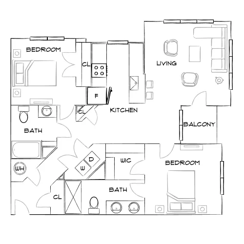 The Adeline - Maitland, FL - Furnished Diagram