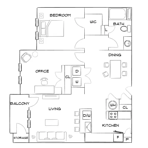 The Brooke - Atlanta, GA - Furnished Diagram