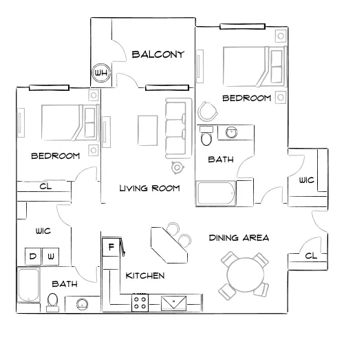 Mountain Gate - Las Vegas, NV - Furnished Diagram