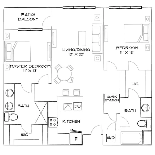 The Avalyn - Chula Vista, CA - Furnished Diagram