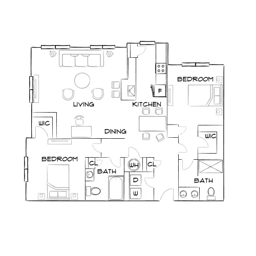 Solay Fort Worth - Fort Worth, TX - Furnished Diagram