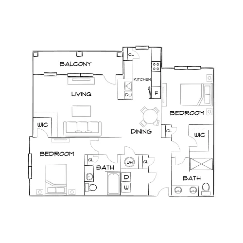 Sire Wellington - Haslet, TX - Furnished Diagram