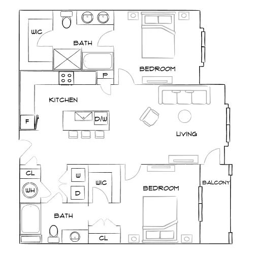 Botanic at Ingleside - North Charleston, SC - Furnished Diagram