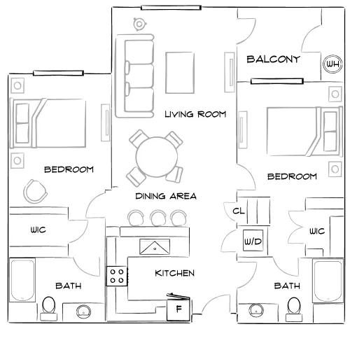 Mountain Gate - Las Vegas, NV - Furnished Diagram