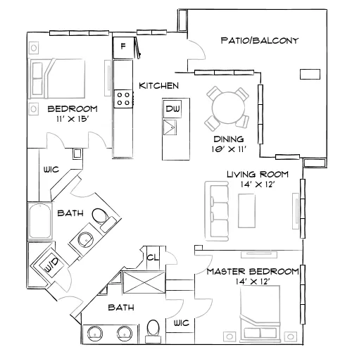The Avalyn - Chula Vista, CA - Furnished Diagram