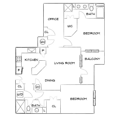 Design 2J floor plan