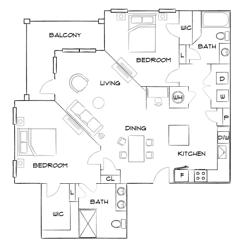 Botanic at Ingleside - North Charleston, SC - Furnished Diagram
