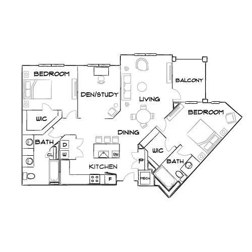 1760 - Lawrenceville, GA - Floorplan Diagram