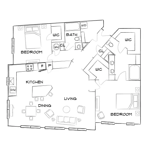 Lenox Village Town Center - Nashville, TN - Furnished Diagram