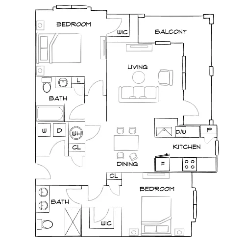 Botanic at Ingleside - North Charleston, SC - Furnished Diagram