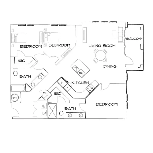 The Menlo - Jacksonville, FL - Furnished Diagram