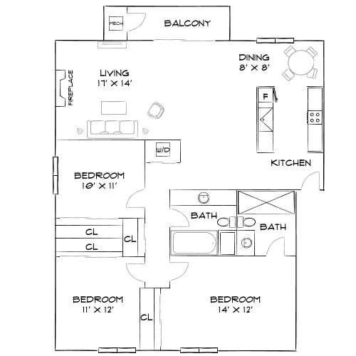 Denim Scottsdale - Scottsdale, AZ - Furnished Diagram