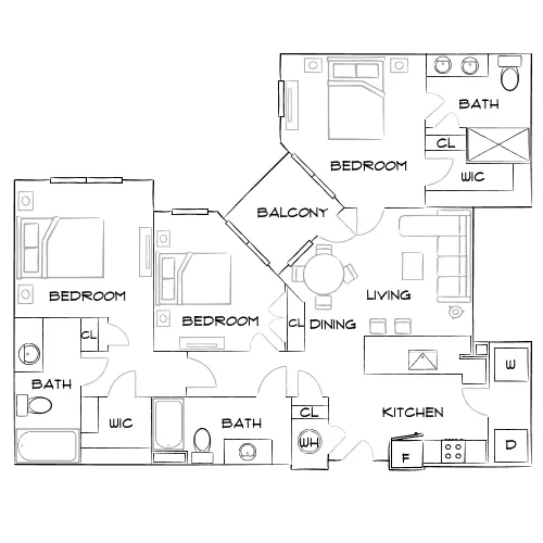 The Adeline - Maitland, FL - Furnished Diagram