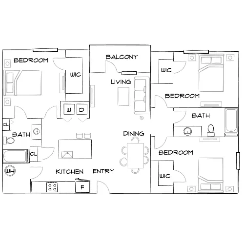 Citi Lakes - Orlando, FL - Furnished Diagram