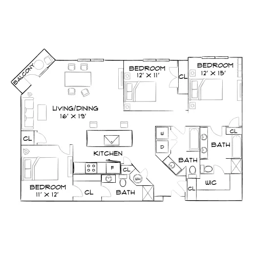 Citrus Village - Orlando, FL - Furnished Diagram