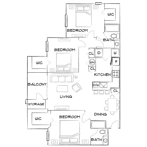 Indigo West - Orlando, FL - Furnished Diagram