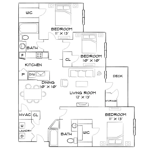 Chattahoochee Ridge - Atlanta, GA - Furnished Diagram