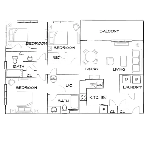 Overton Rise - Atlanta, GA - Furnished Diagram