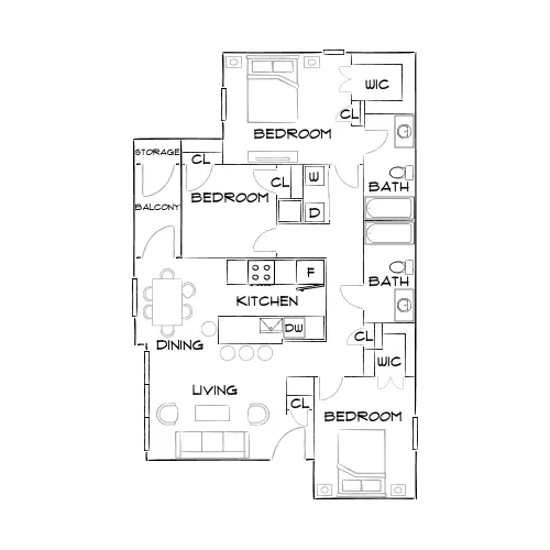 Anson at the Lakes - Charlotte, NC - Furnished Diagram