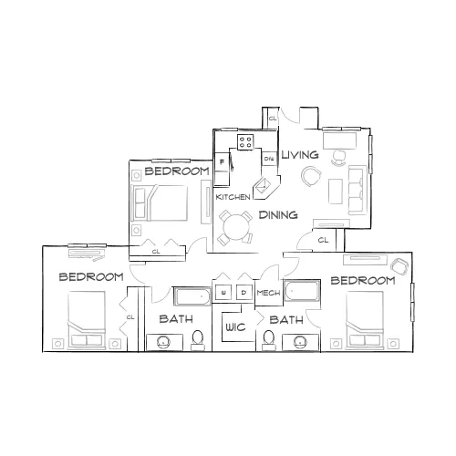 Burano Hunters Creek - Orlando, FL - Furnished Diagram