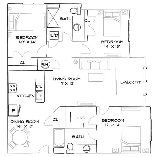 Aster at Lely Resort - Naples, FL - Furnished Diagram