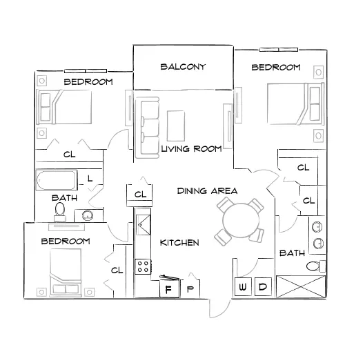Milano Lakes - Naples, FL - Furnished Diagram