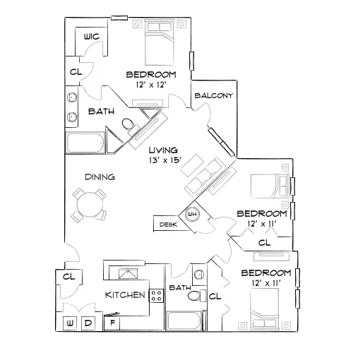 Sands Parc - Daytona Beach, FL - Furnished Diagram