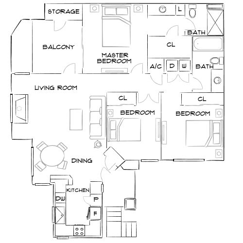 Lumiere Chandler - Chandler, AZ - Floor Plan Diagram