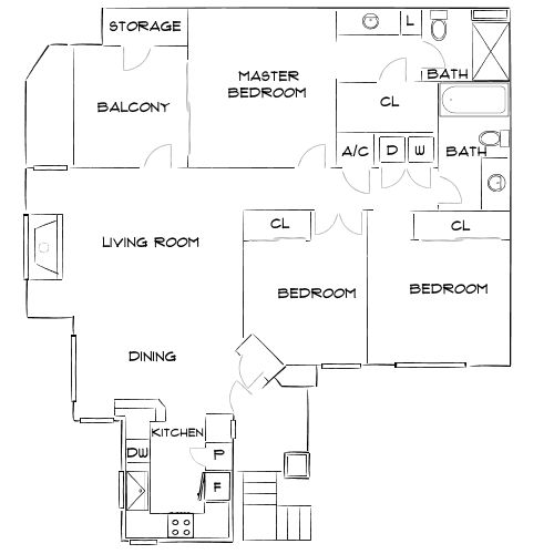 Lumiere Chandler - Chandler, AZ - Floor Plan Diagram