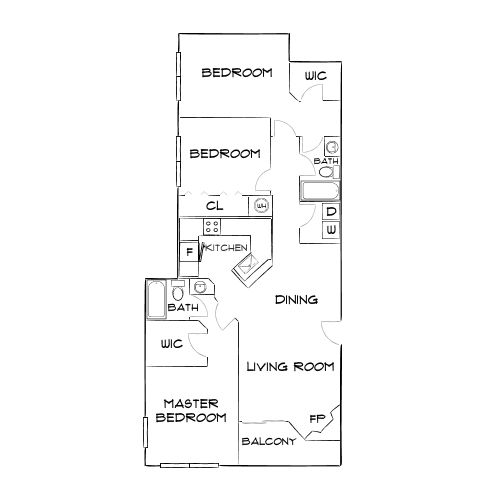 Design 3A floor plan