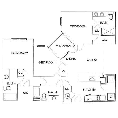 Design 3A floor plan
