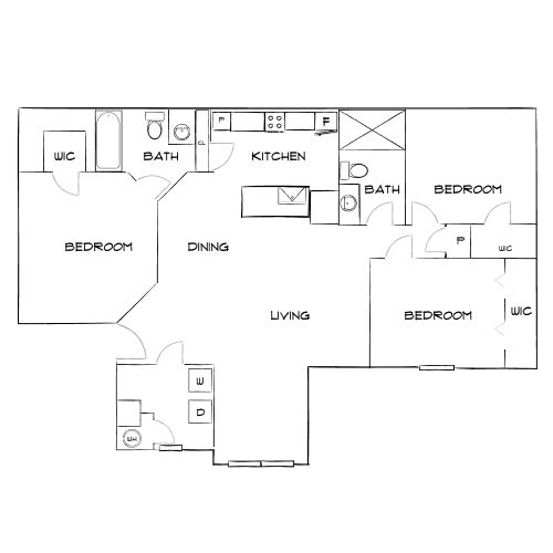 Design 3A floor plan