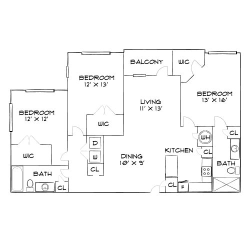 Design 3A floor plan
