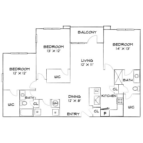 Design 3A floor plan