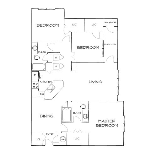 Design 3A floor plan