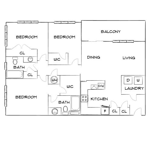 Design 3A floor plan