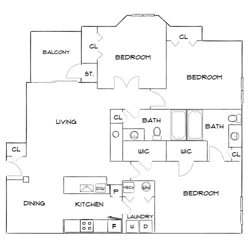Design 3A floor plan