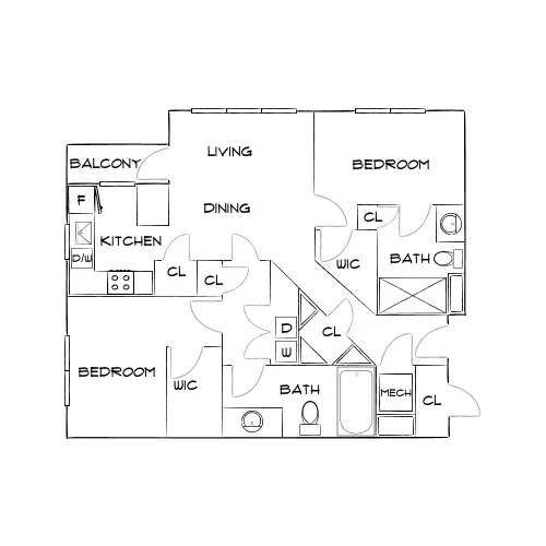 Aldridge at Town Village - Marietta, GA - Diagram