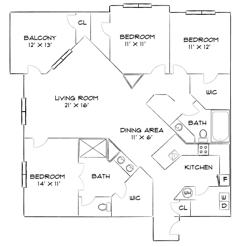 Timucuan Lakeside - Jacksonville, FL - Diagram