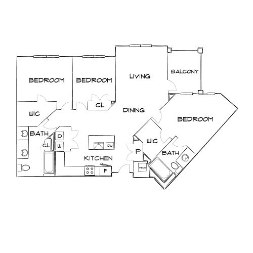 Design 3A floor plan