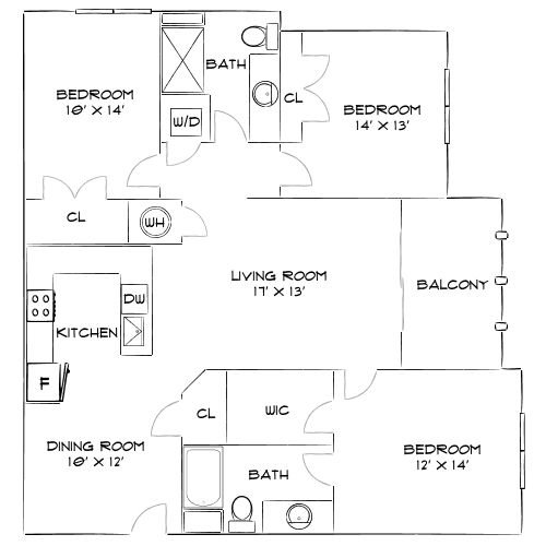 Design 3A floor plan